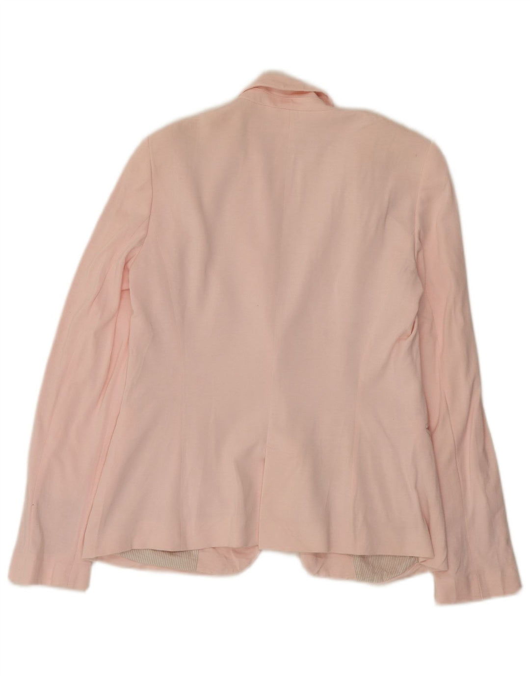 Giacca blazer a 1 bottone da donna Zara UK 14 grande rosa viscosa