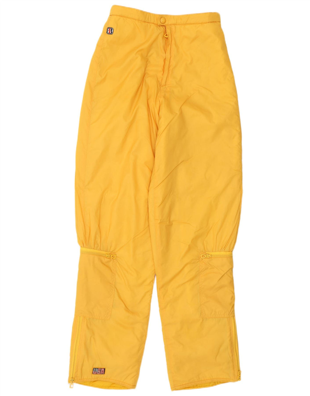 Pantaloni da sci a vita alta da donna Belfe IT 46 Large Giallo Poliammide