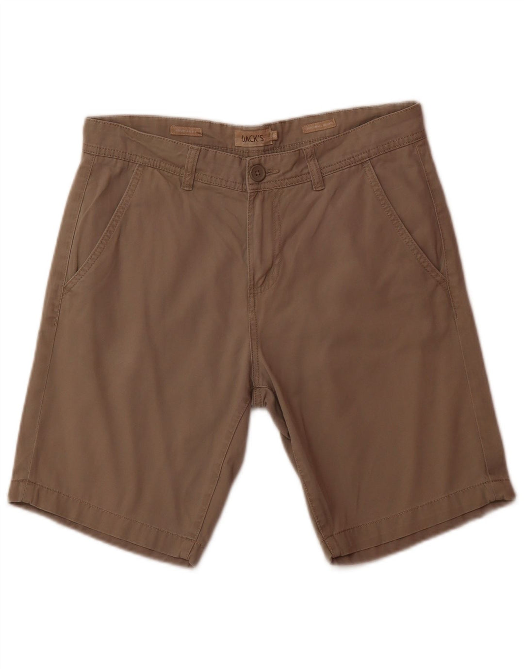 DACK'S Mens Regular Fit Chino Shorts IT 46 Small W32  Grey Cotton