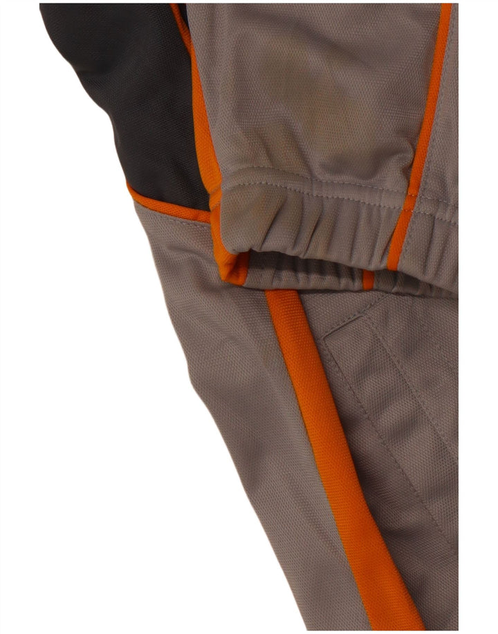 Giacca da tuta da uomo BRUGI in poliestere color block grigio medio