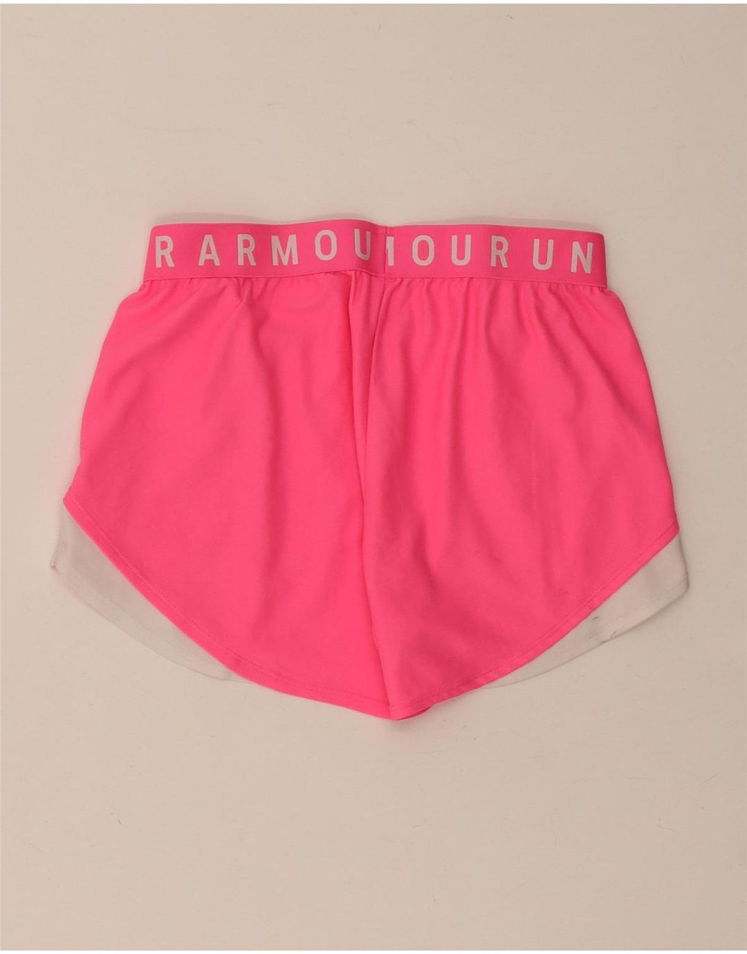 Pantaloncini sportivi grafici da donna UNDER ARMOUR UK 10 Small Pink Colourblock