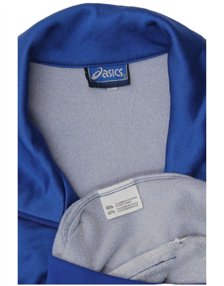 Giacca da ginnastica grafica da uomo Asics blu medio in poliammide