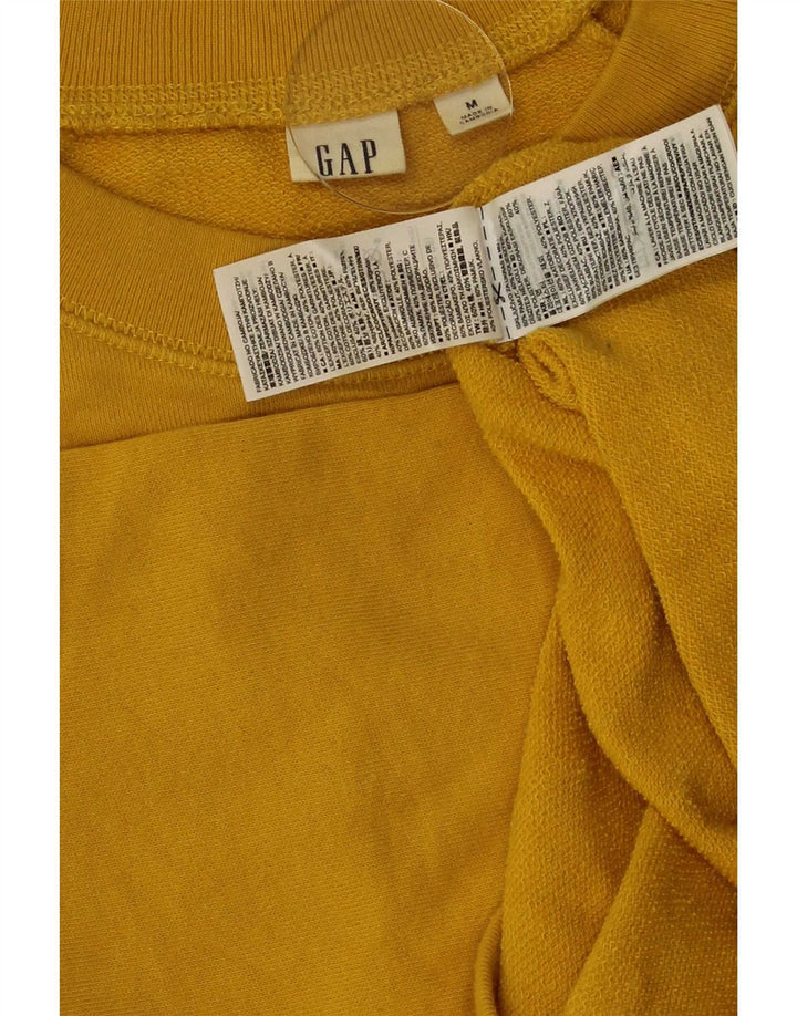 Gap Felpa con grafica da donna Maglione UK 14 Cotone color block giallo medio