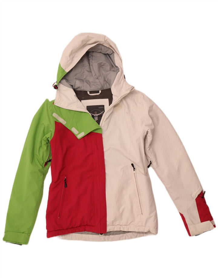 Giacca a vento con cappuccio da donna CHIEMSEE UK 6 XS White Colourblock