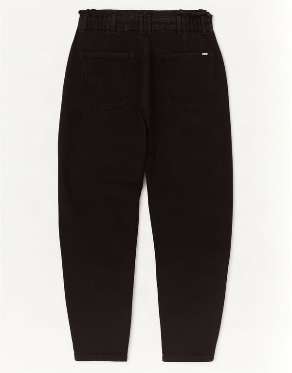 Jeans corti a vita alta da donna Zara EU 38 piccoli W28 L25 cotone nero