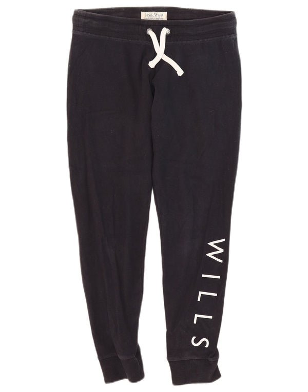 Pantaloni da tuta con grafica da donna Jack Wills Joggers UK 12 Medio Blu Navy