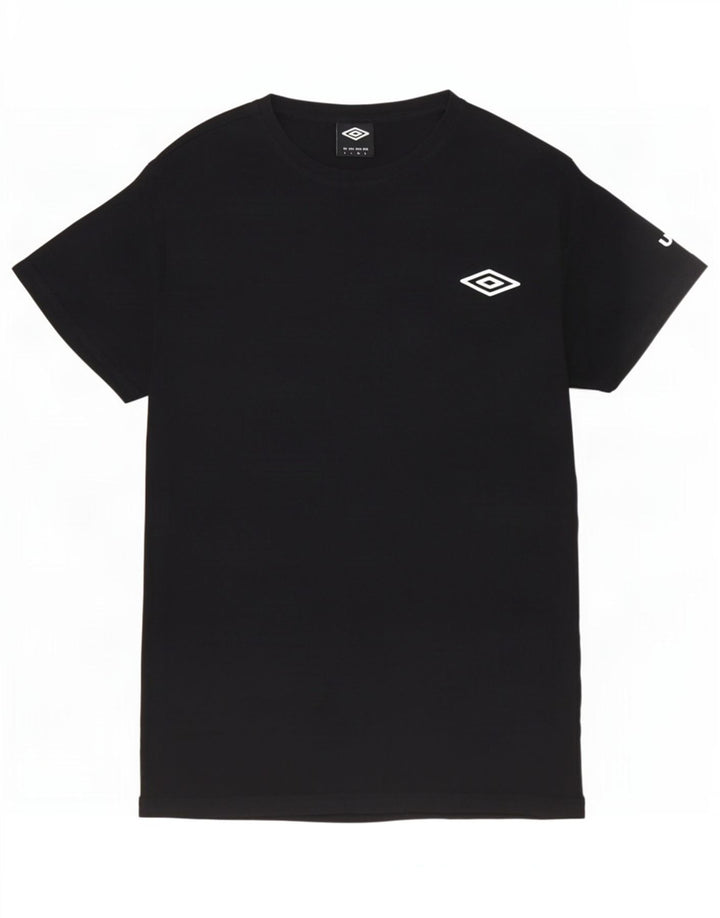 T-shirt da uomo Umbro Top Large in cotone nero