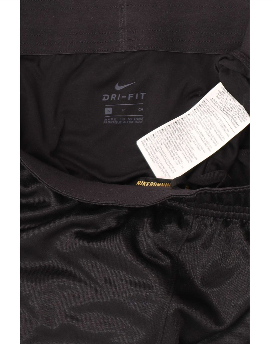 Pantaloncini sportivi Nike da donna Dri Fit UK 10 piccoli poliestere nero