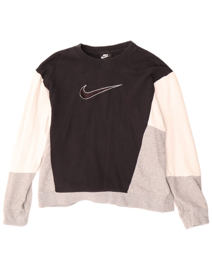 Felpa oversize da donna NIKE, maglione UK 16, grande, colore nero