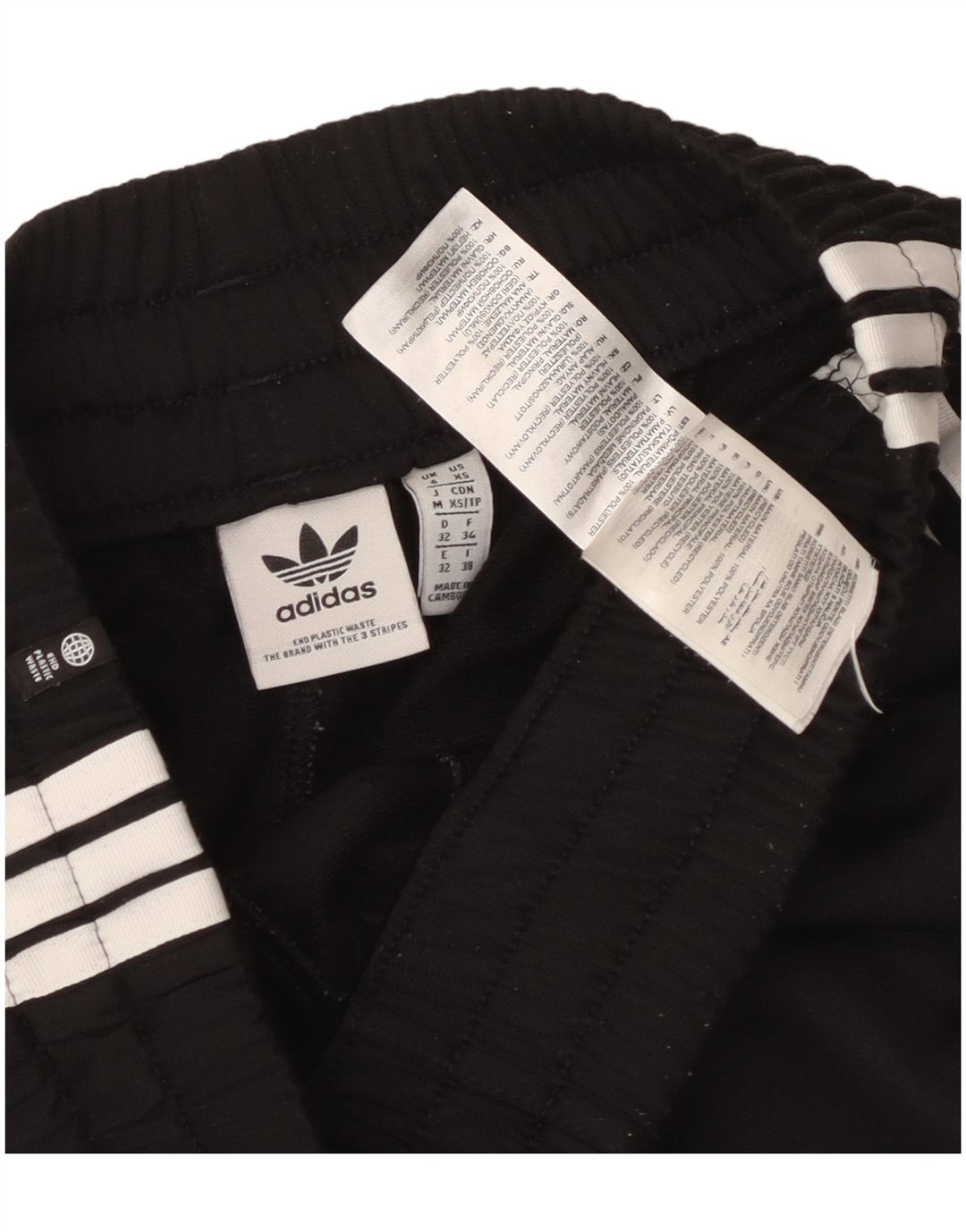 Pantaloncini sportivi Adidas da donna UK 6 XS poliestere nero