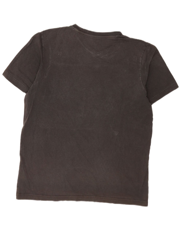 T-shirt grafica da uomo Adidas Top in cotone nero medio