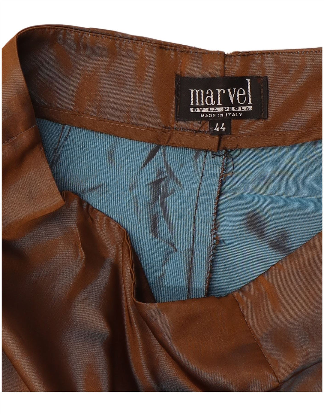 Pantaloni casual dritti Marvel da donna LA PERLA IT 44 medio W28 L28 Marrone