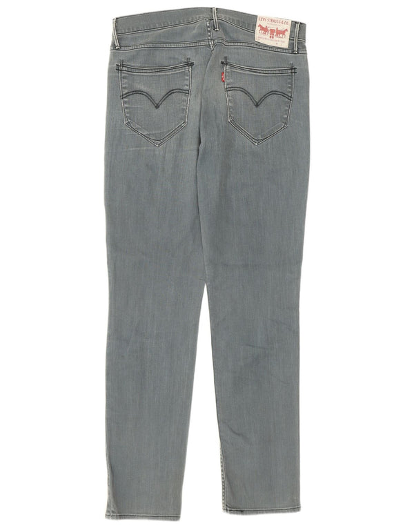Jeans slim da uomo Levi's W33 L34 cotone grigio