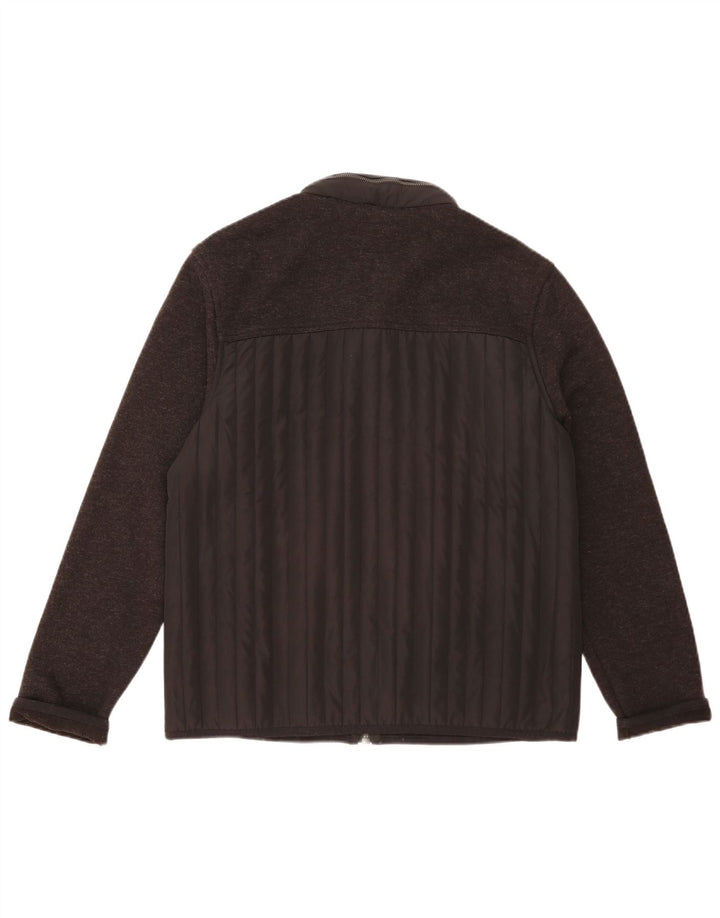 Giacca imbottita con cappuccio Marks & Spencer da uomo Blue Harbour UK 38 media nera
