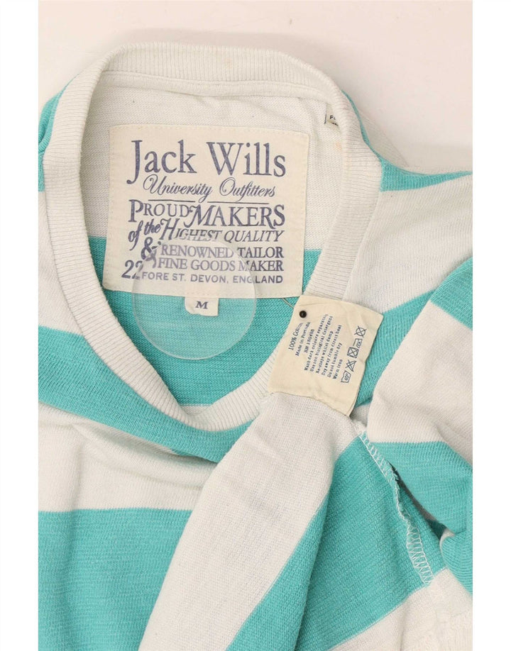 T-shirt da uomo Jack Wills Top in cotone a righe verde medio