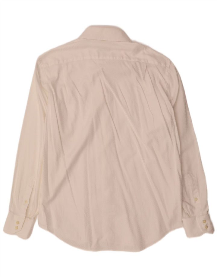 Camicia da uomo Corneliani taglia 42 16 1/2 grande cotone bianco
