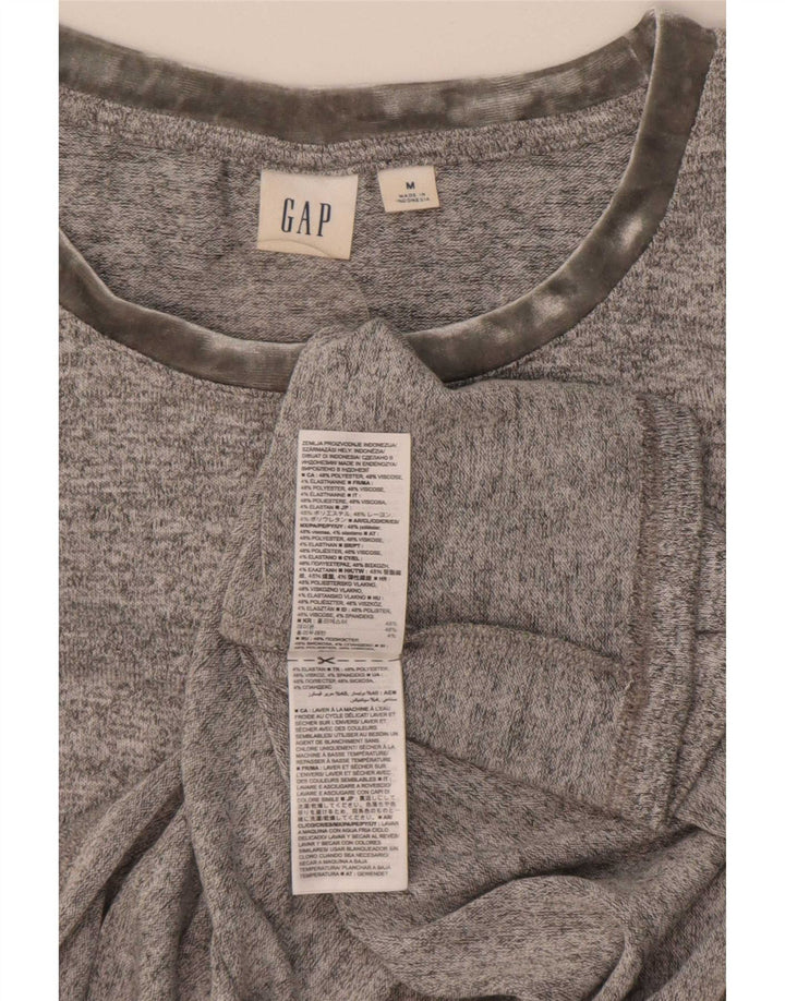 Gap T-shirt da donna Top UK 14 Poliestere grigio medio