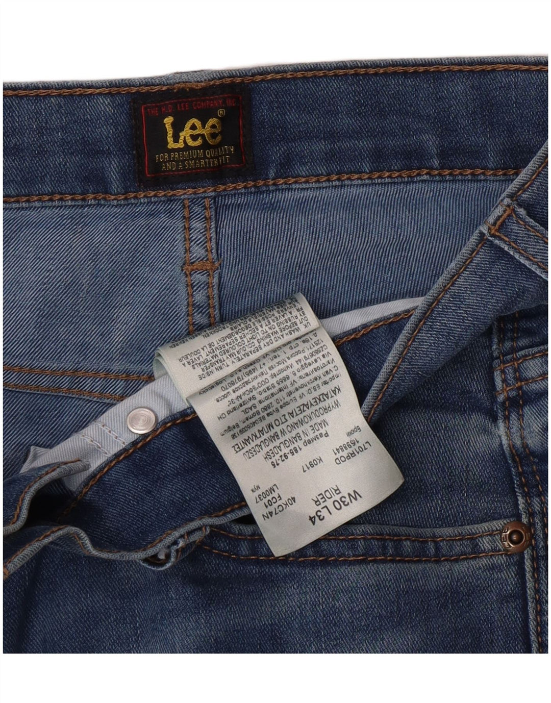 Jeans Lee Rider Slim da donna W30 L34 cotone blu