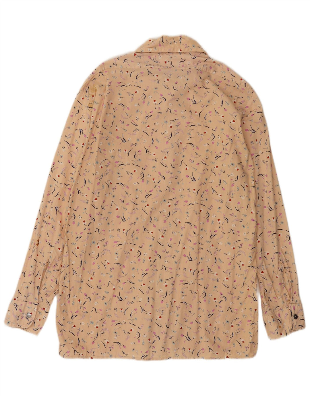 Camicia da uomo Marvin in cotone floreale beige medio
