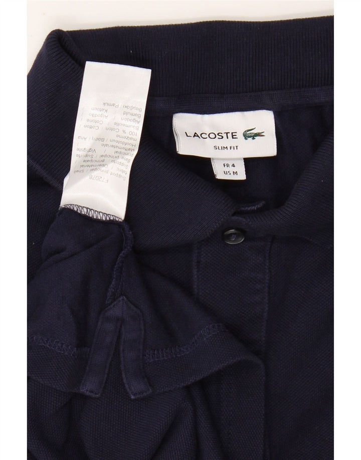 Polo LACOSTE da uomo slim fit taglia 4 cotone medio blu navy