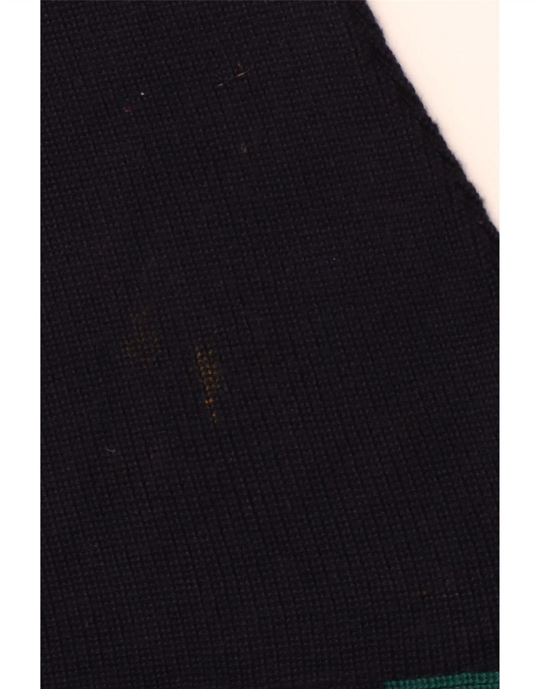 VINTAGE Maglione da uomo con scollo a barca XL Lana color block blu navy