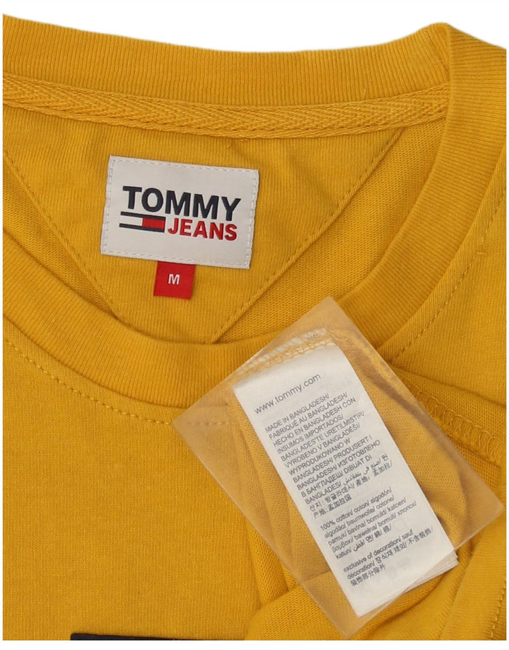 T-shirt grafica da uomo Tommy Hilfiger Top in cotone giallo medio