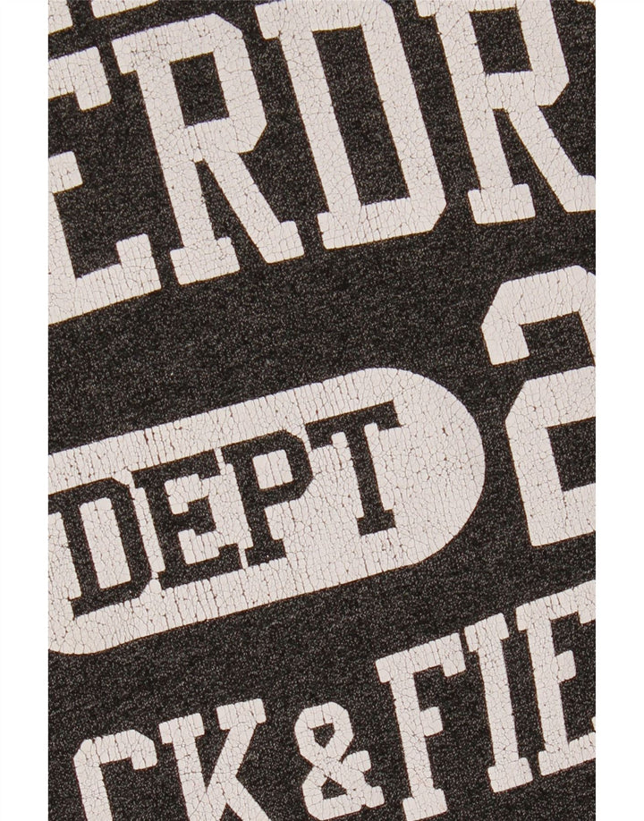 Felpa con cappuccio grafica da uomo SUPERDRY per atletica leggera, grande, color grigio