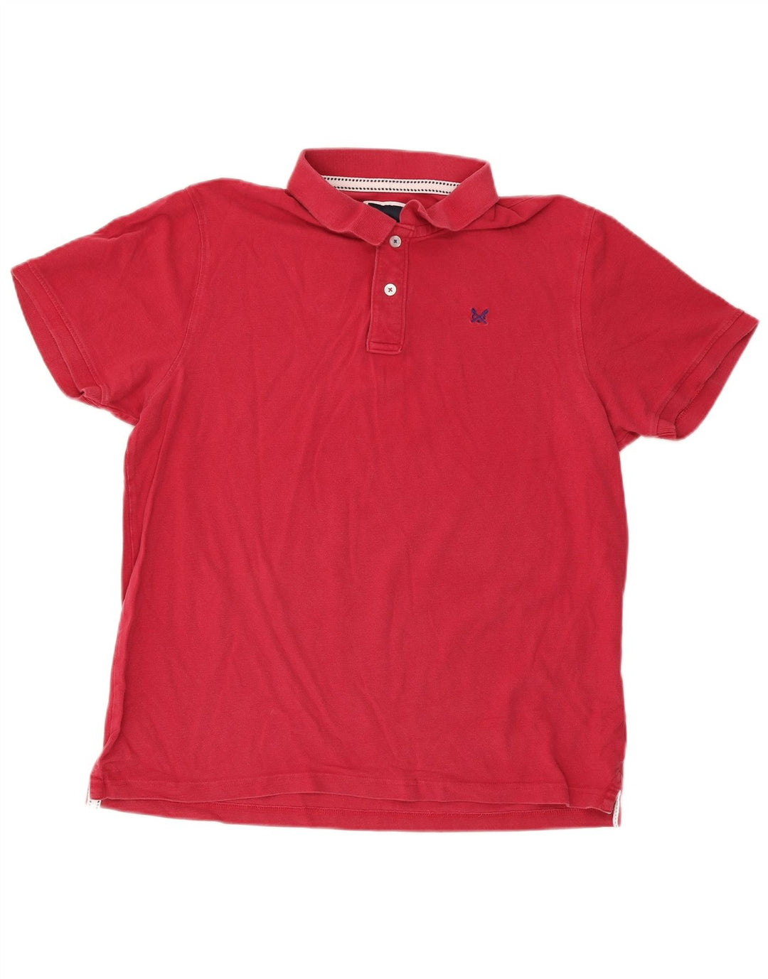 CREW CLOTHING Mens Polo Shirt 2XL Red Cotton