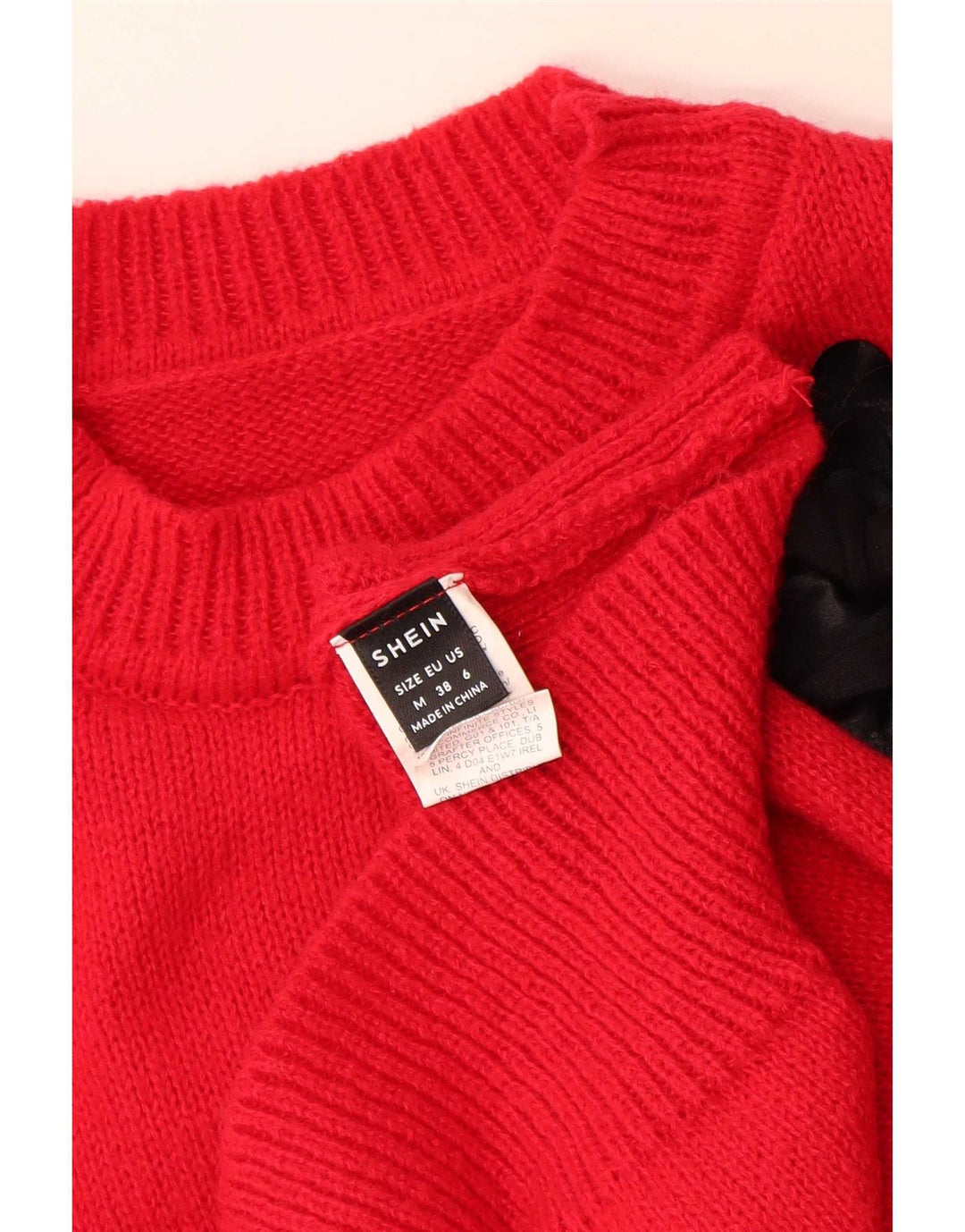 Maglione maglione da donna Shein UK 14 Poliestere rosso medio