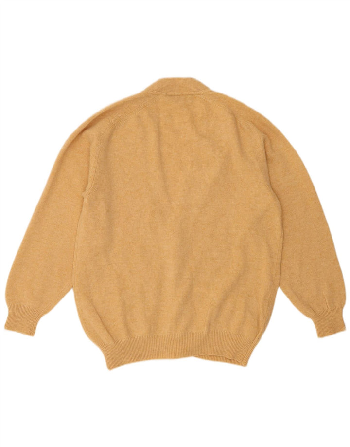 BRUNELLA GORI Maglione cardigan da donna UK 14 Large Beige