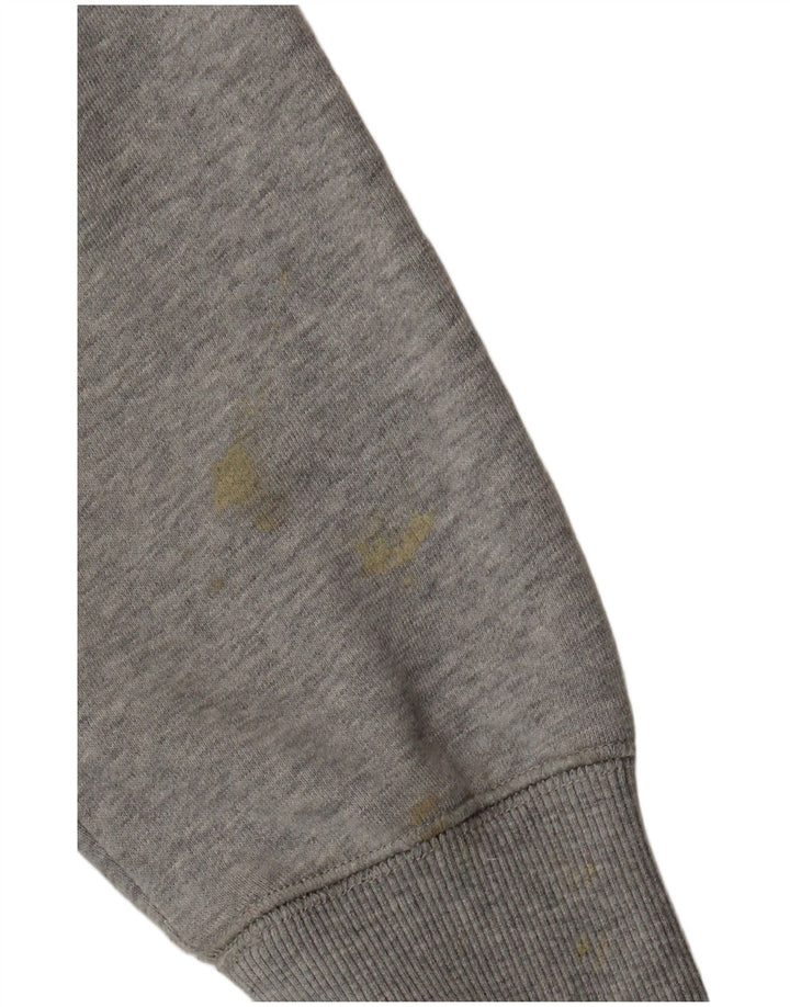 Quiksilver Felpa con grafica da uomo Maglione grande in cotone grigio