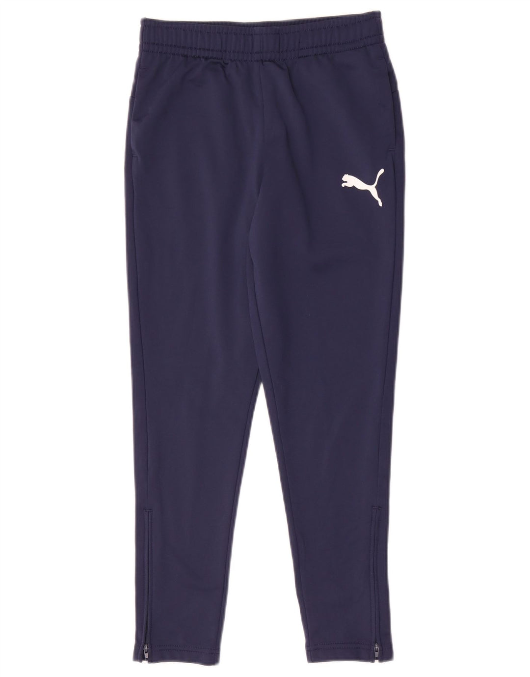 Pantaloni della tuta da ragazzo Puma 9-10 anni in poliestere blu navy