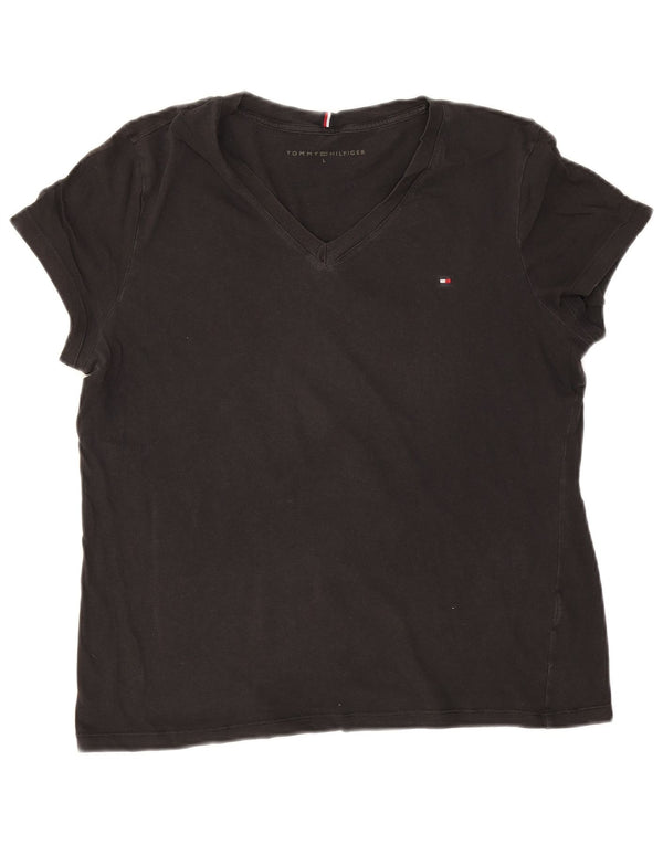 Maglietta da donna Tommy Hilfiger Top UK 16 grande nera