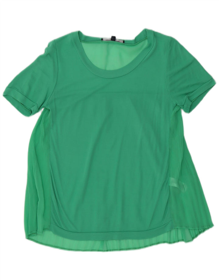 Camicetta da donna French Connection Top UK 10 piccola viscosa verde