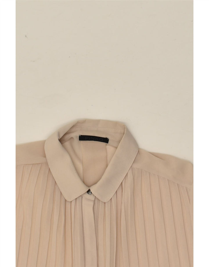 PINKO Camicetta da donna oversize trasparente trasparente UK 10 piccola Beige