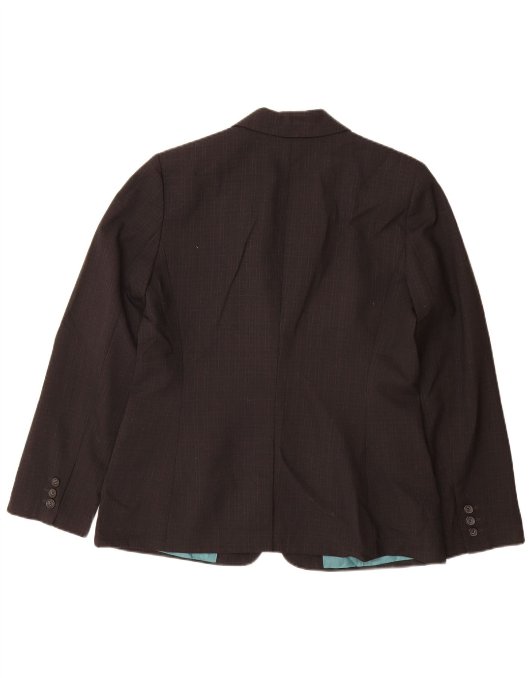 Giacca blazer da donna Calvin Klein UK 10 Small Black Check Poliestere