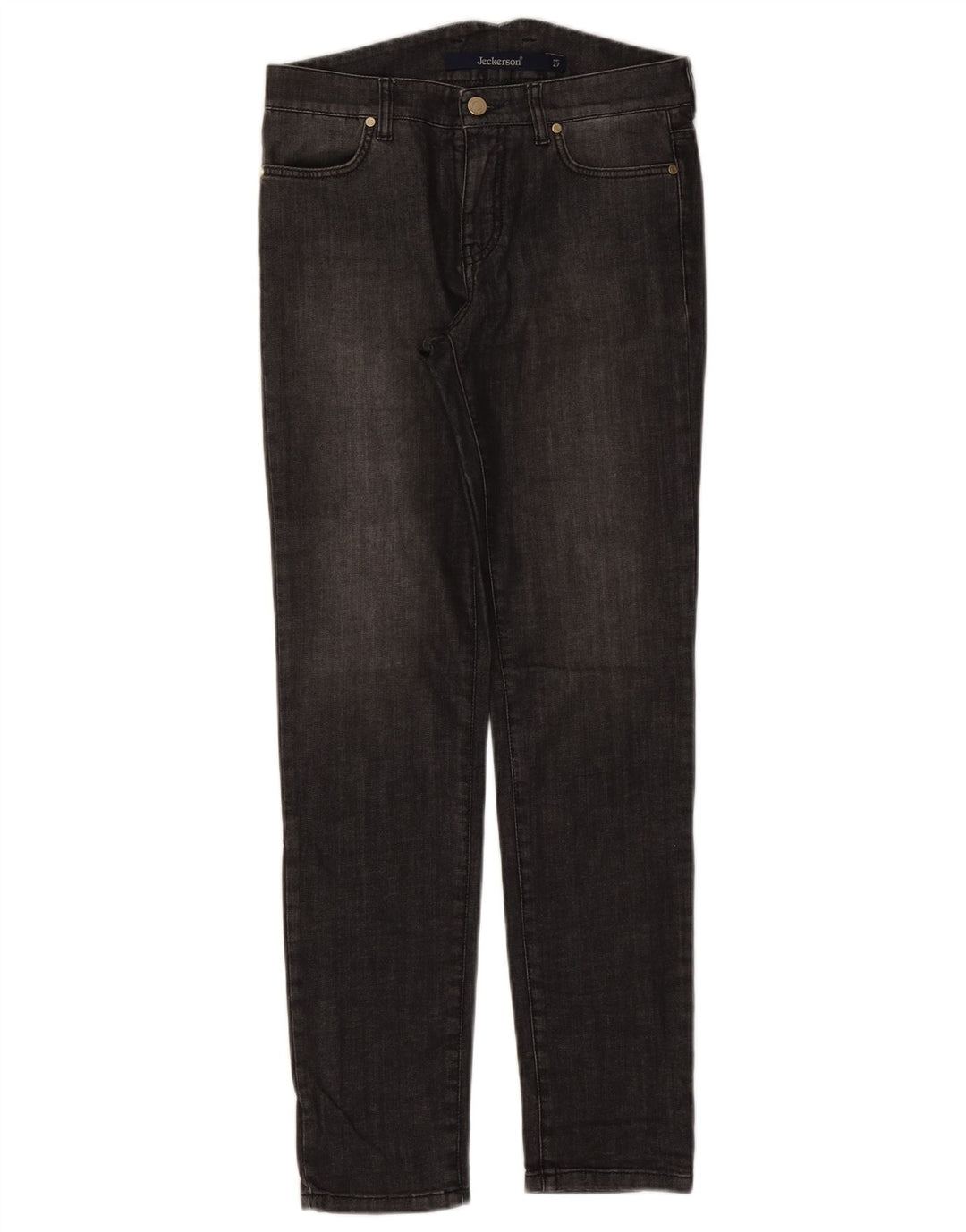 Jeans slim da donna Jeckerson W27 L29 cotone nero