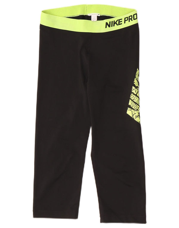 Leggings Nike Graphic Capri da donna UK 12 Medium Black Colourblock