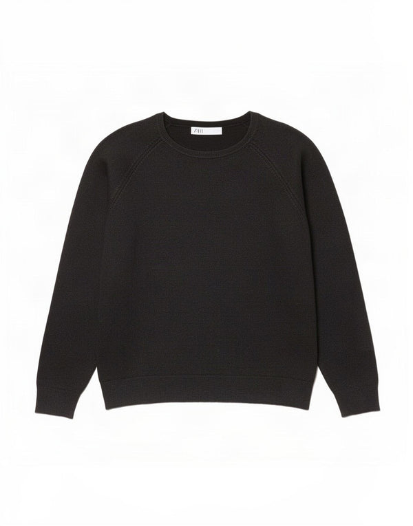 Top Zara da donna, vestibilità ampia, vestibilità ampia, UK 18 XL, viscosa nera