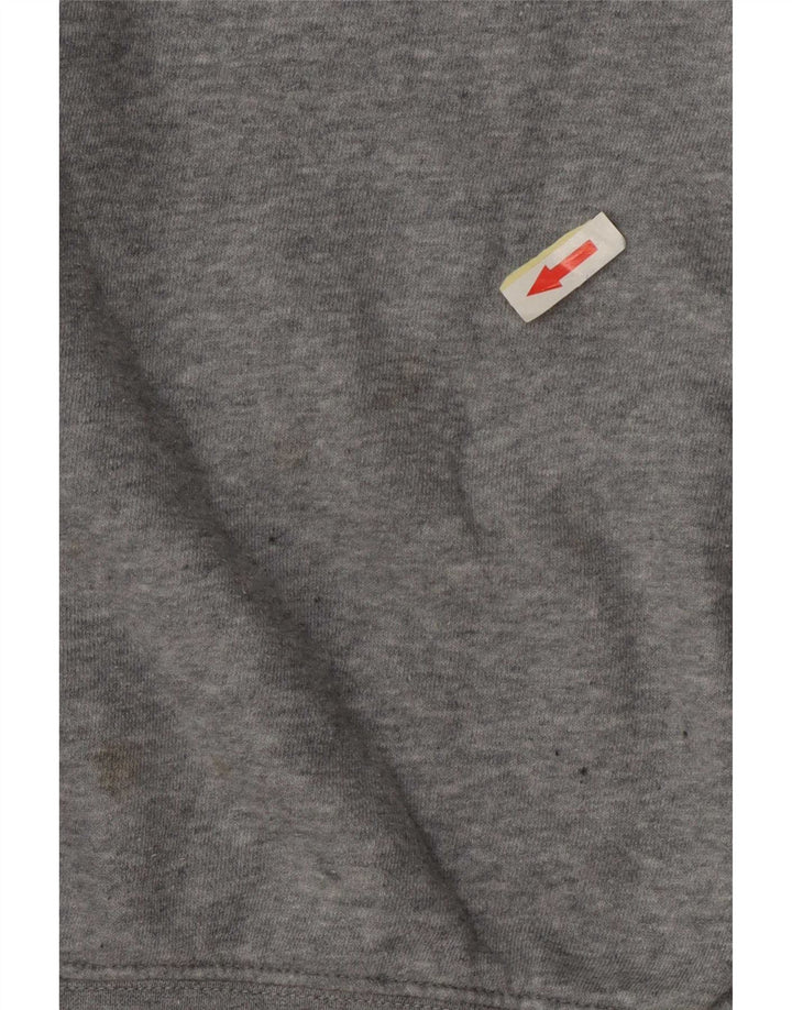 Felpa corta oversize da donna Nike UK 14 grigio medio chiazzato