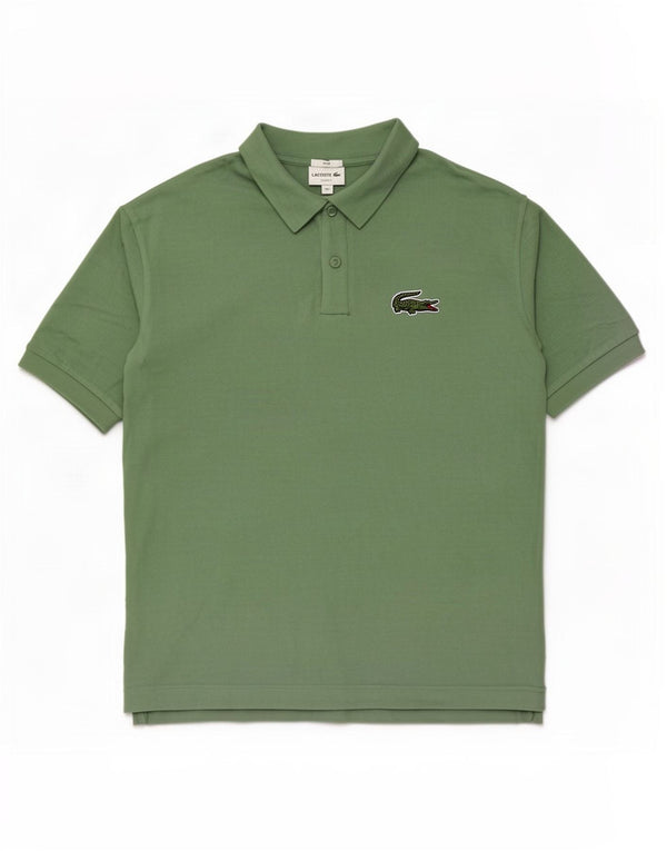 Polo Lacoste da uomo vestibilità ampia taglia 9 4XL cotone verde