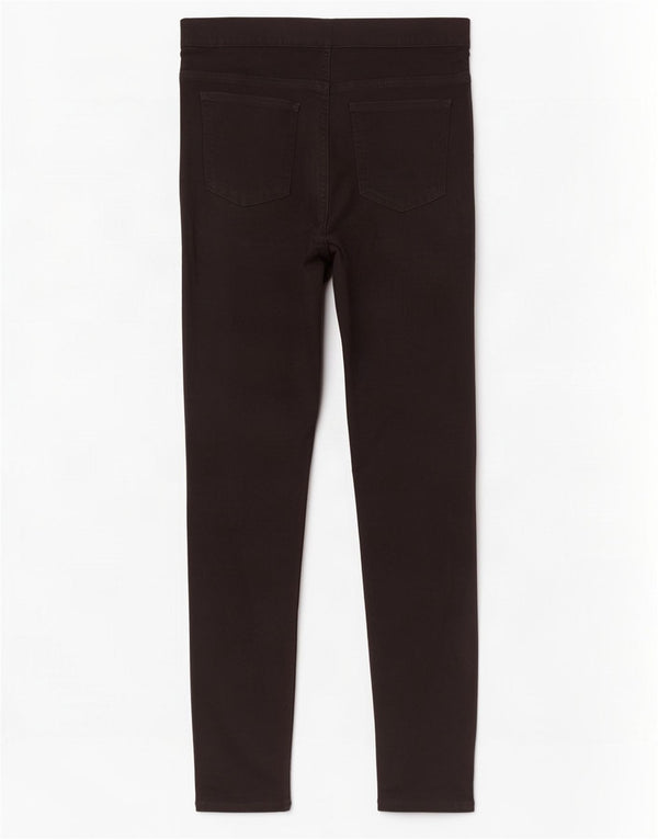 Marks & Spencer Womens Jegging Jeans UK 12 Medium W30 L30 Black Cotton