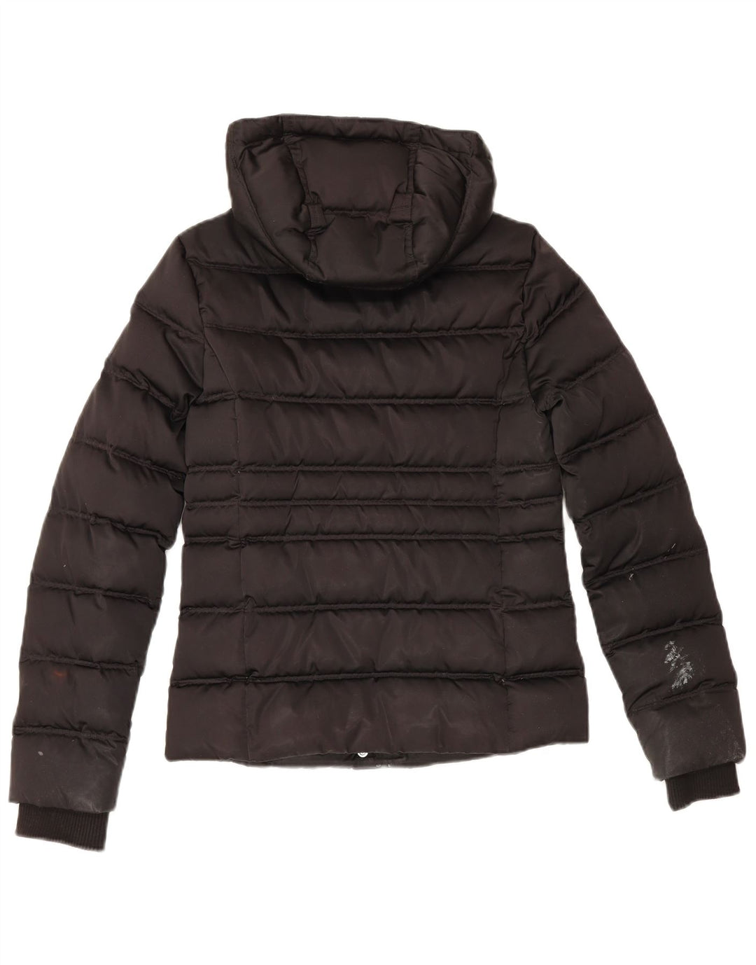 Giacca imbottita con cappuccio da donna Calvin Klein Jeans UK 10 piccola poliestere nero