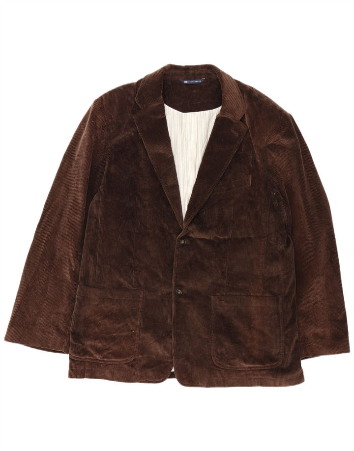 Giacca blazer a 2 bottoni Marks & Spencer da uomo blu Harbour UK 42 XL marrone