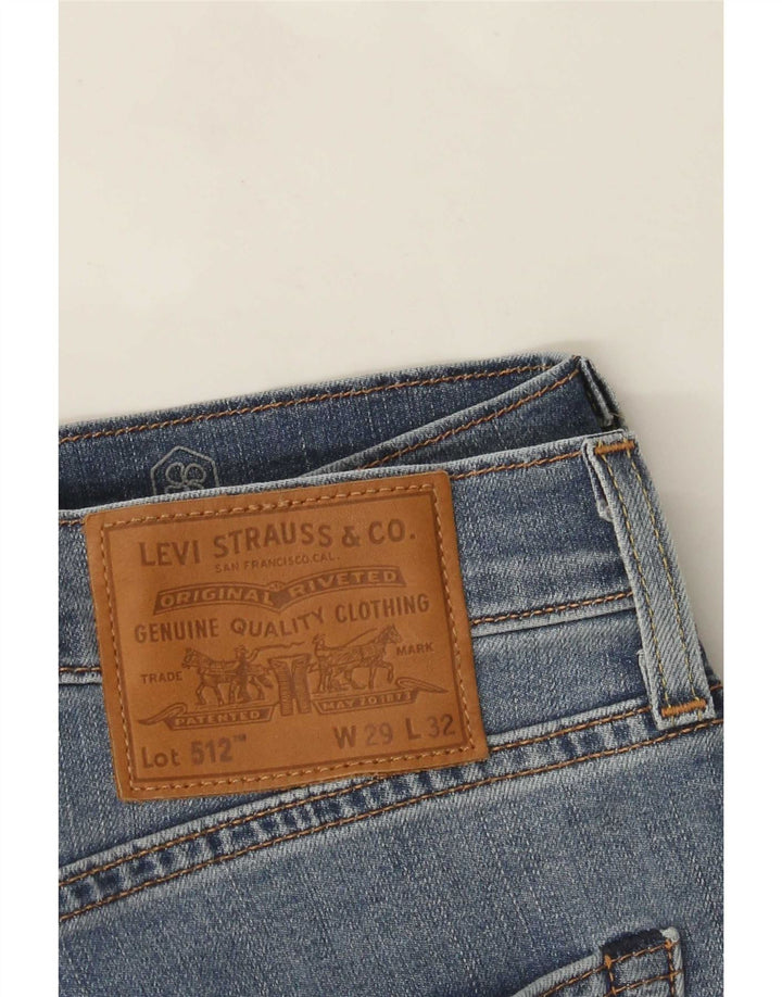 Jeans Levi's Uomo 512 Slim Tapered W29 L32 Cotone Blu