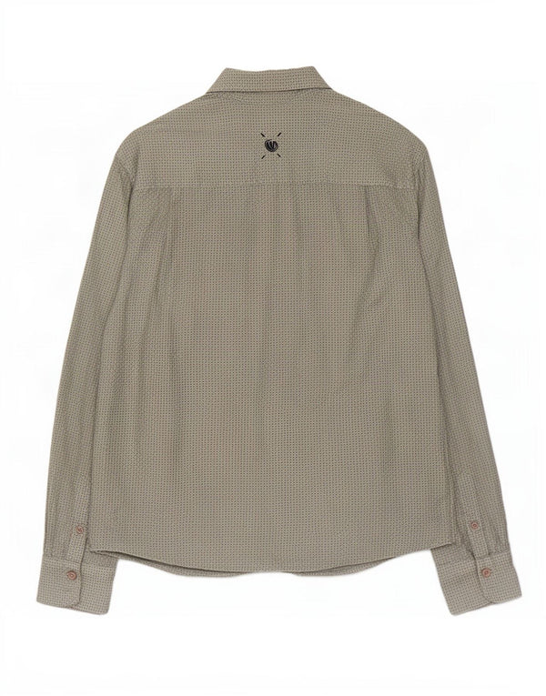 Camicia da donna Fat Face Large in cotone geometrico kaki