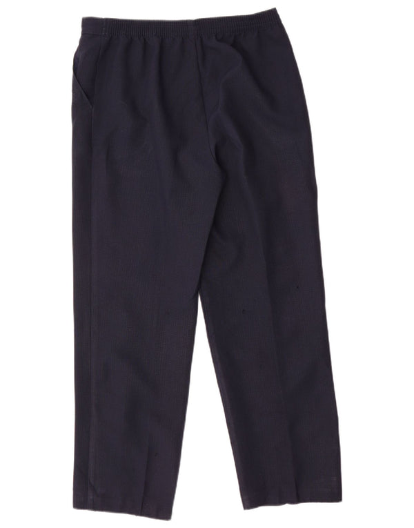 Pantaloni corti a vita alta da donna Marks & Spencer UK 10 Small W32 L26 Navy