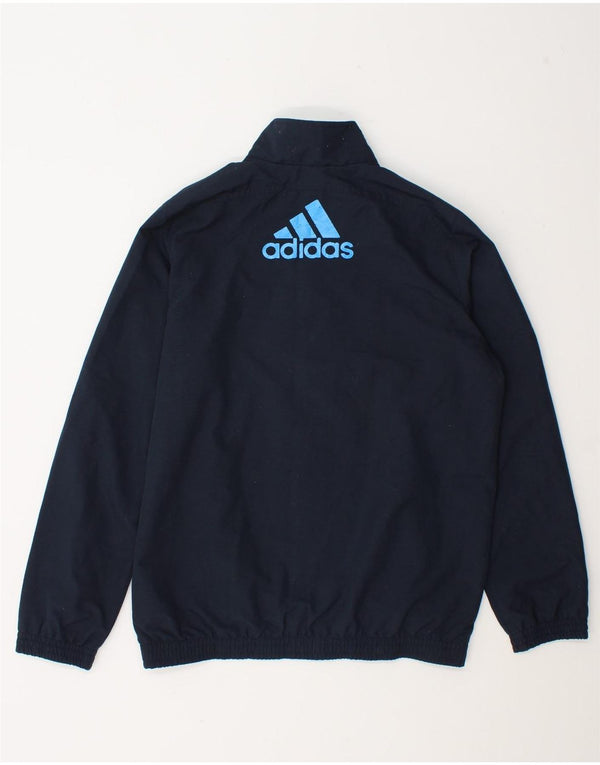 Giacca da ginnastica grafica da ragazzo Adidas 13-14 anni Blu navy Colourblock