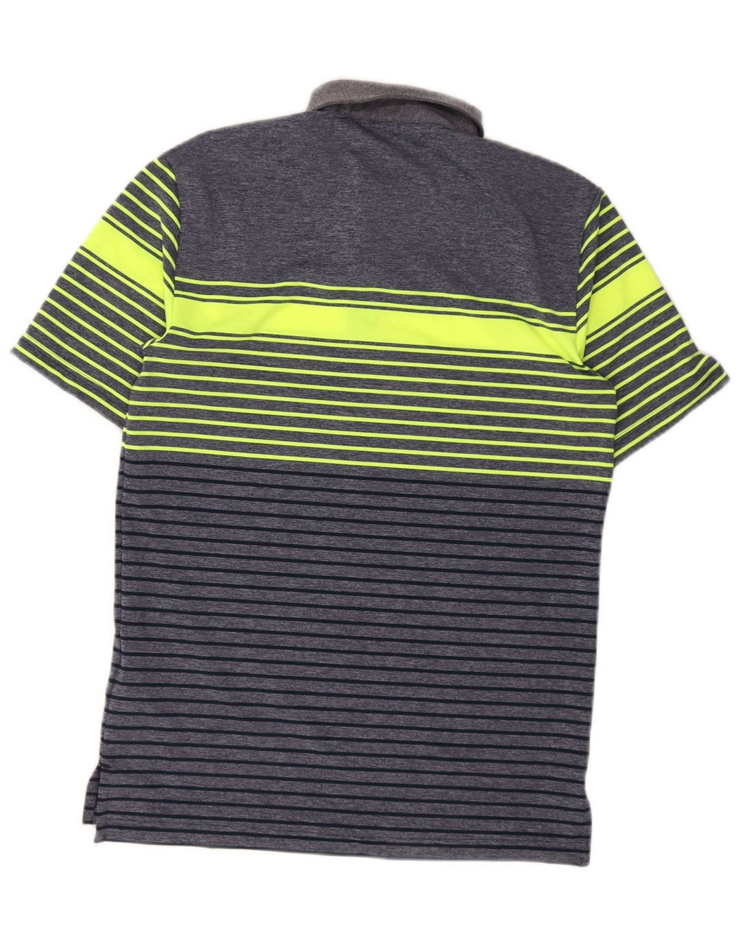 Polo Adidas da uomo XS in poliestere a righe blu navy