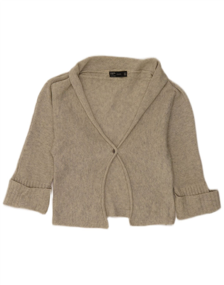 Maglione Bolero da donna Zara UK 12 Grigio medio chiazzato